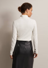 Gwyneth Ivory Roll Neck Jumper - Ivory