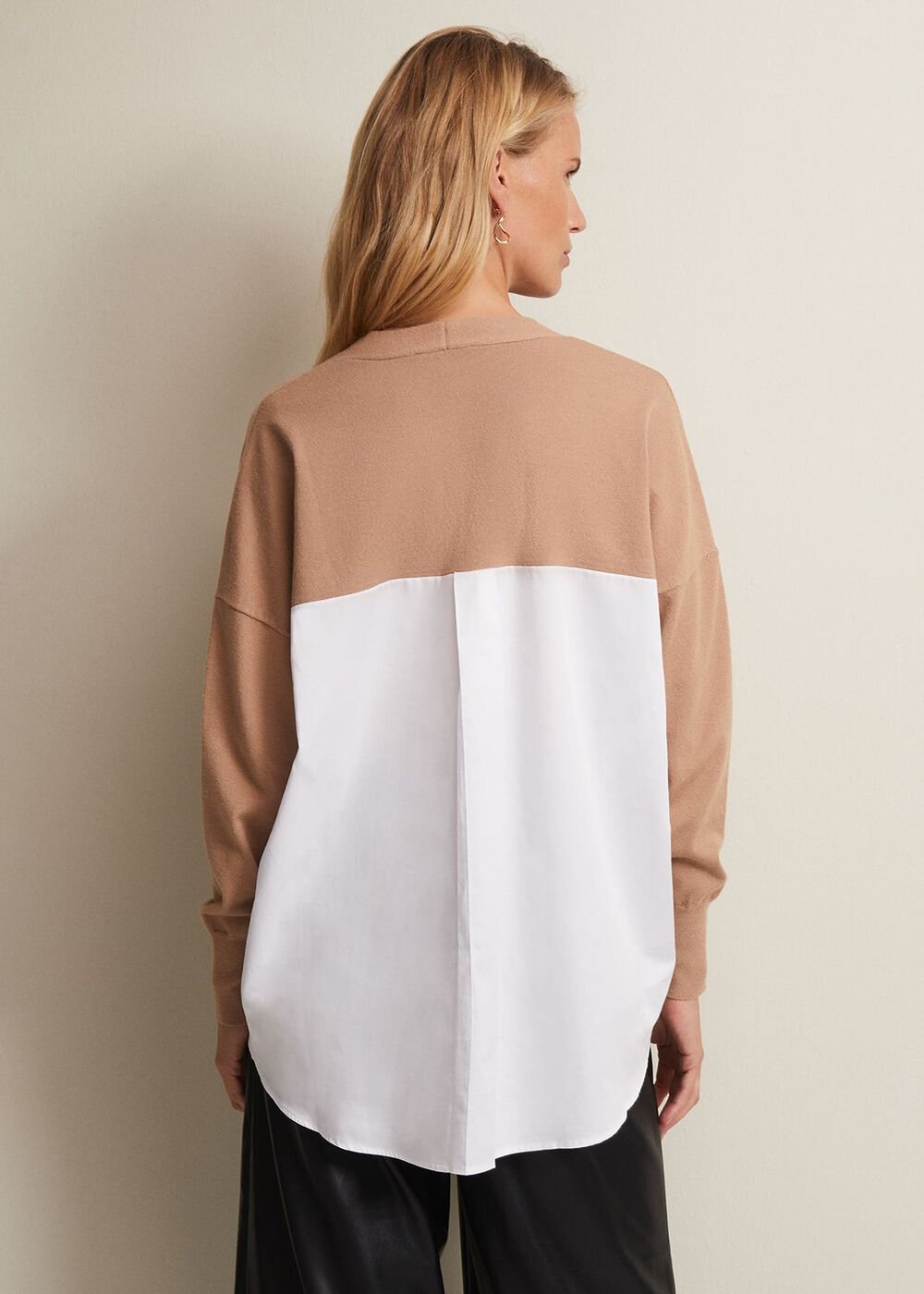 Kienna Fine Knit Shirt Jumper - Multi-Coloured