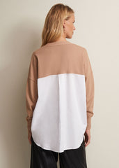 Kienna Fine Knit Shirt Jumper - Multi-Coloured