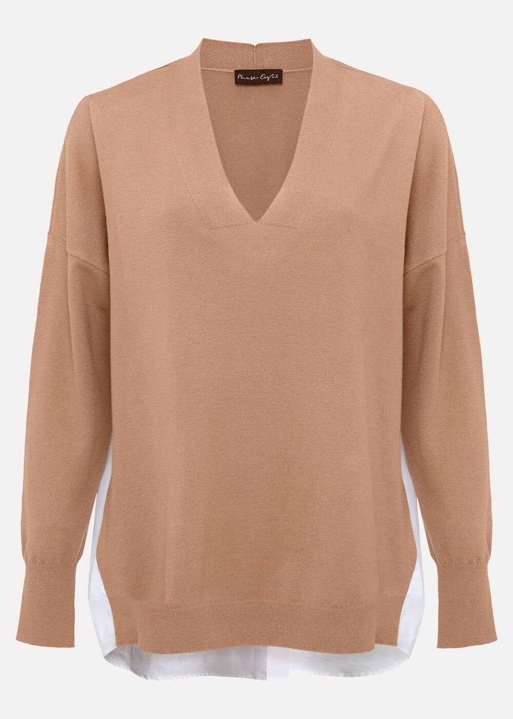 Kienna Fine Knit Shirt Jumper - Multi-Coloured