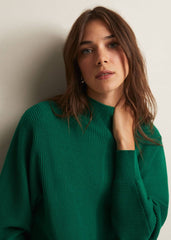 Hannah Green Ribbed Jumper - Green