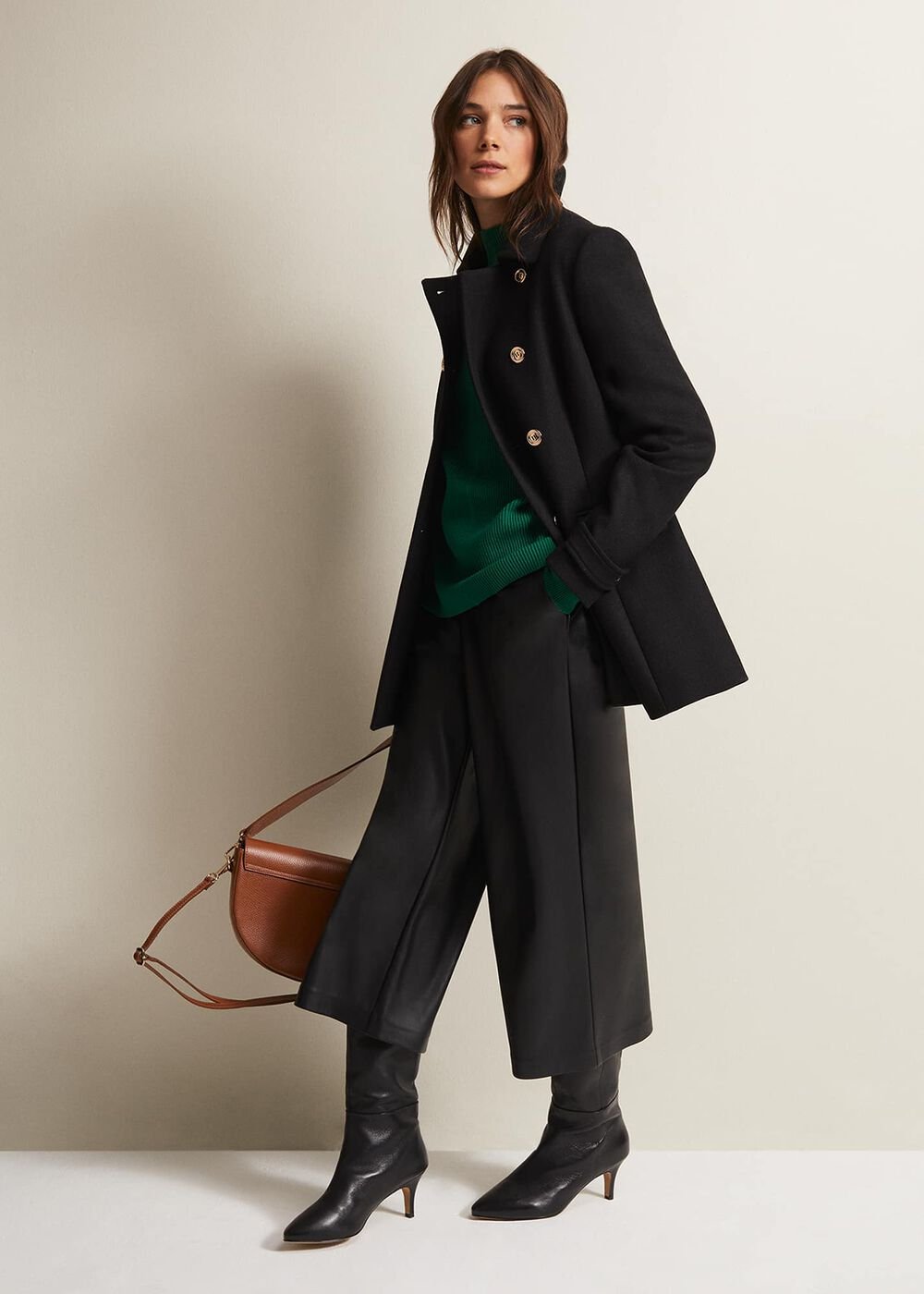 Hannah Green Ribbed Jumper - Green