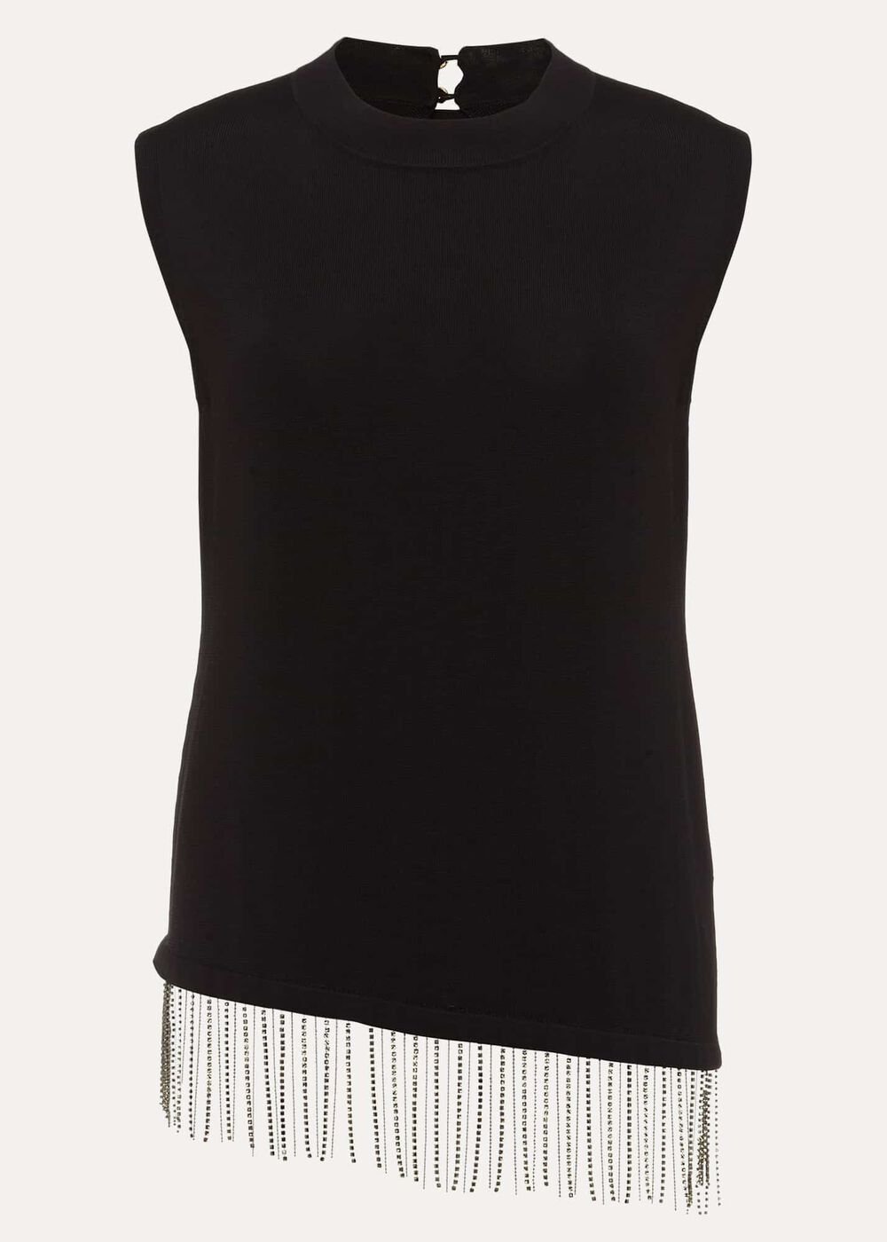 Alara Diamante Sleeveless Top - Black