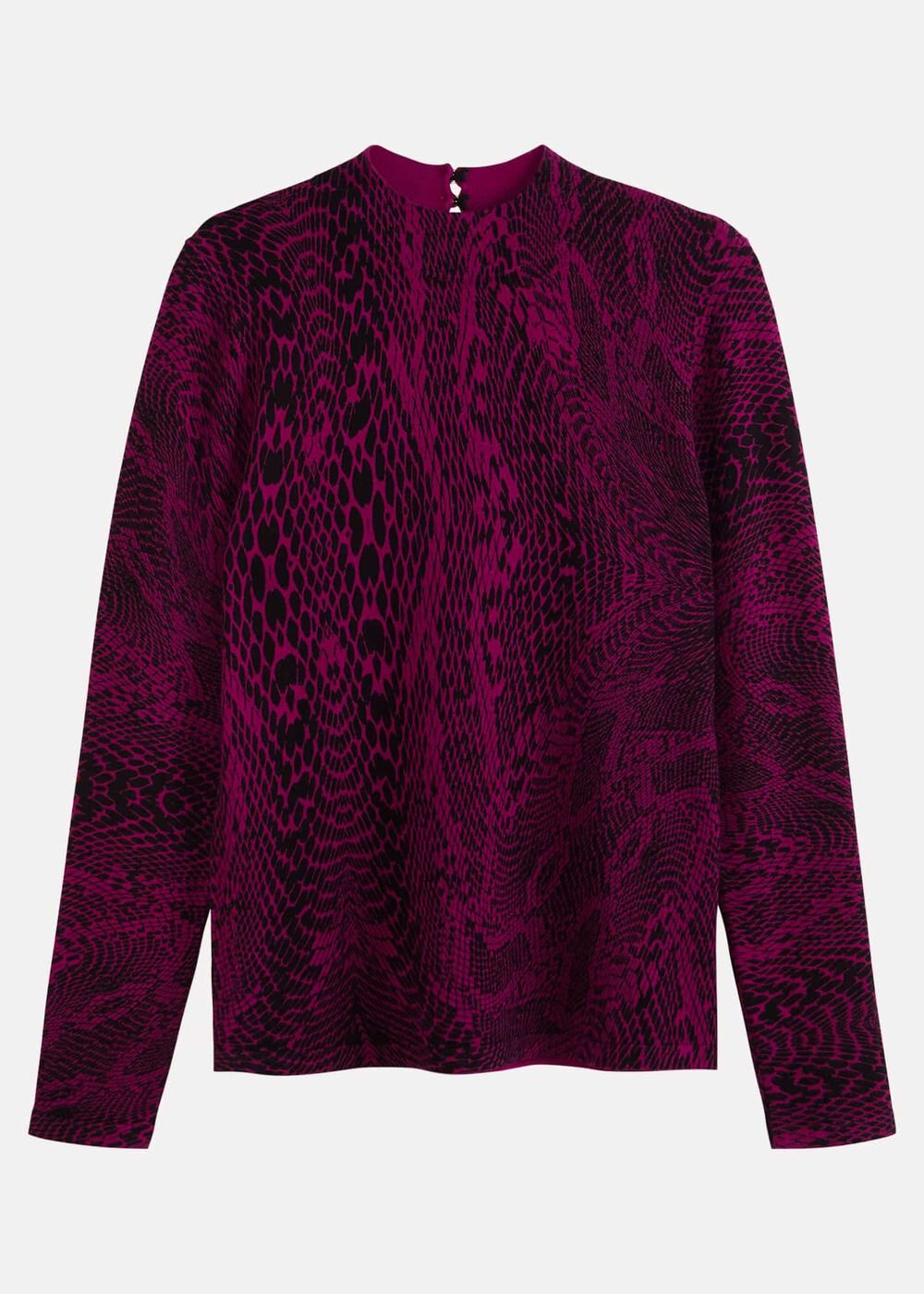 Livetta Snake Print Top - Purple
