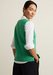 Marianna V Neck Tank - Green