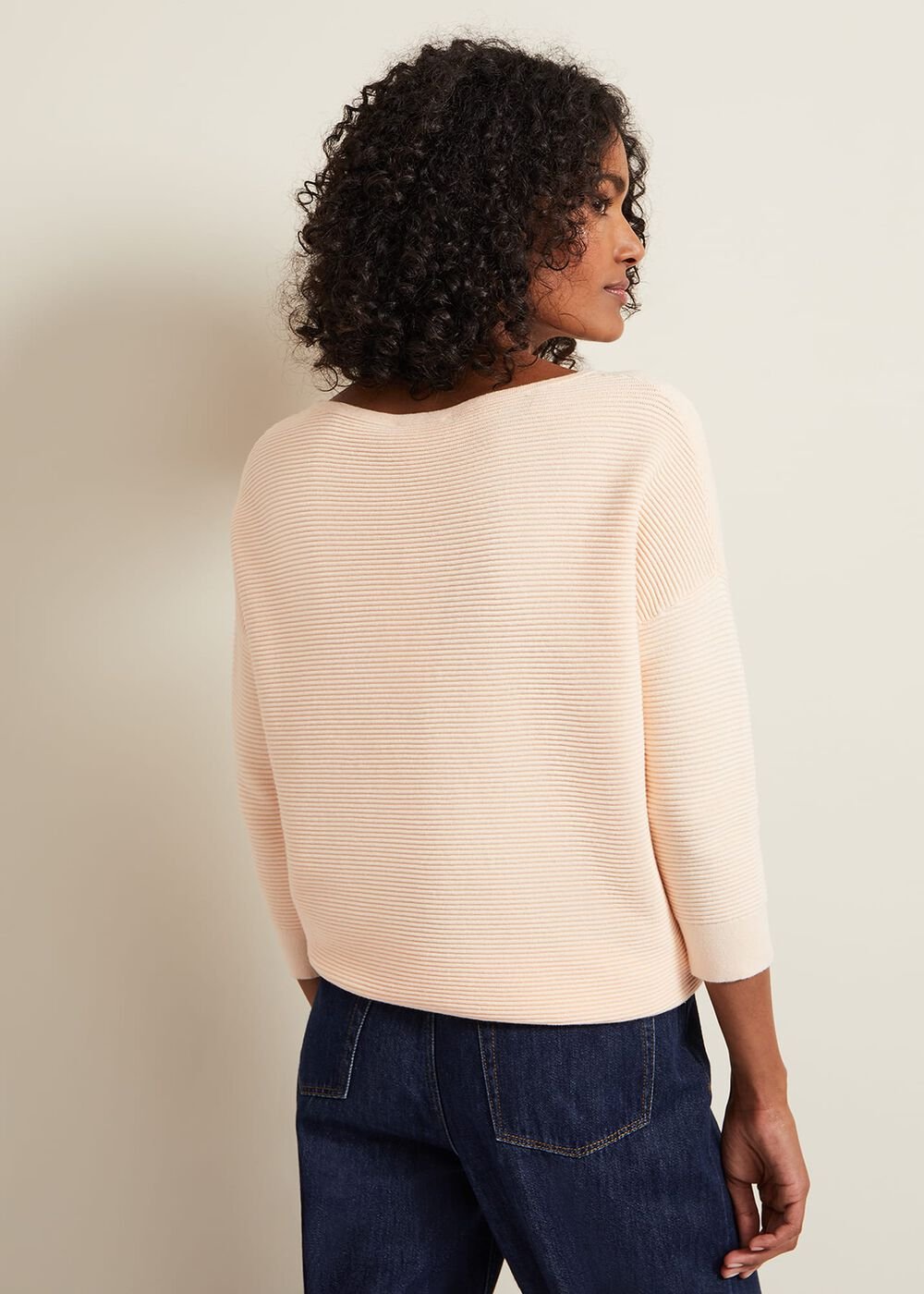 Nellie Ripple Jumper - Apricot