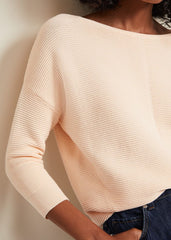 Nellie Ripple Jumper - Apricot