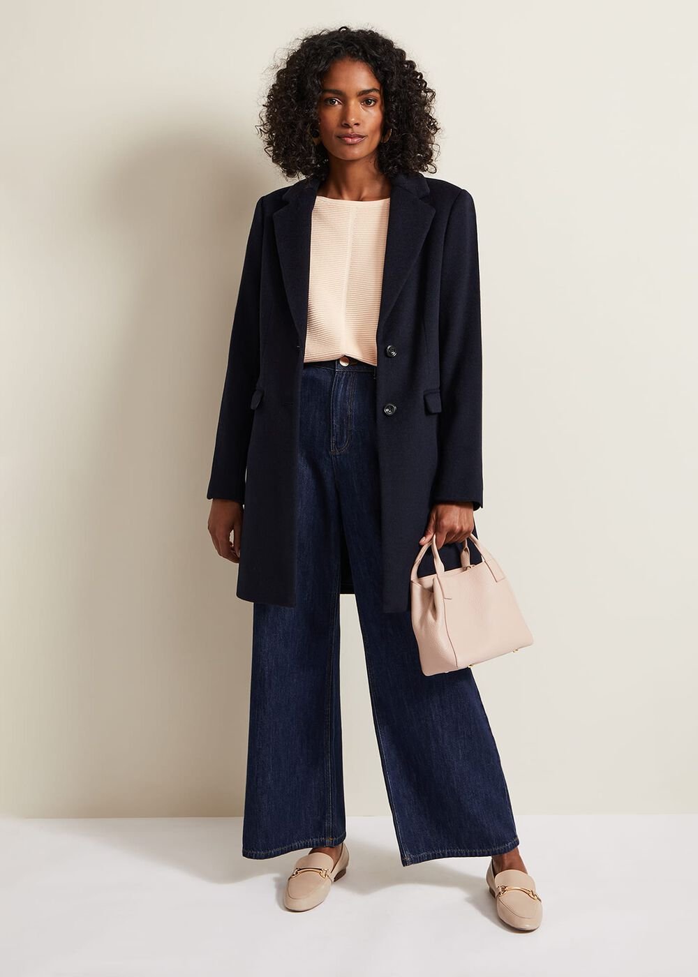 Nellie Ripple Jumper - Apricot