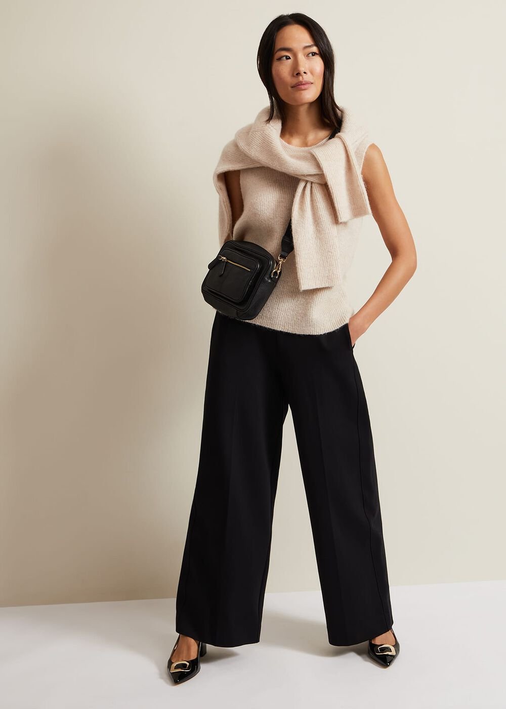 Daniella Mohair Knitted Tank - Stone