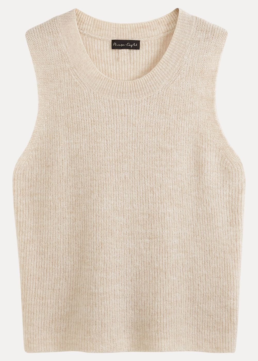 Daniella Mohair Knitted Tank - Stone