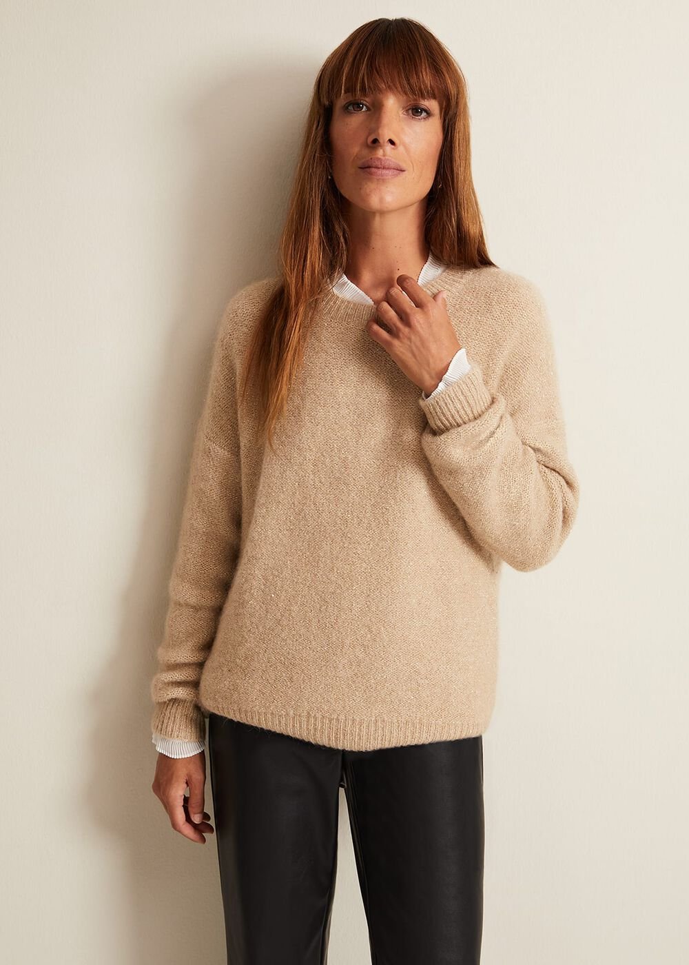 Oakley Sequin Mohair Jumper - Neutral
