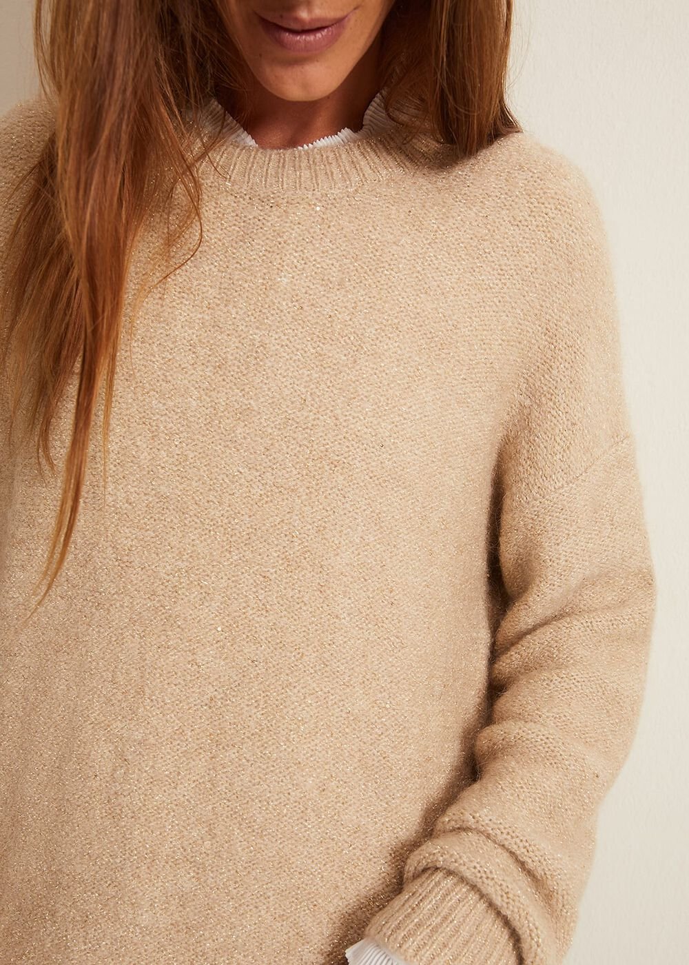 Oakley Sequin Mohair Jumper - Neutral
