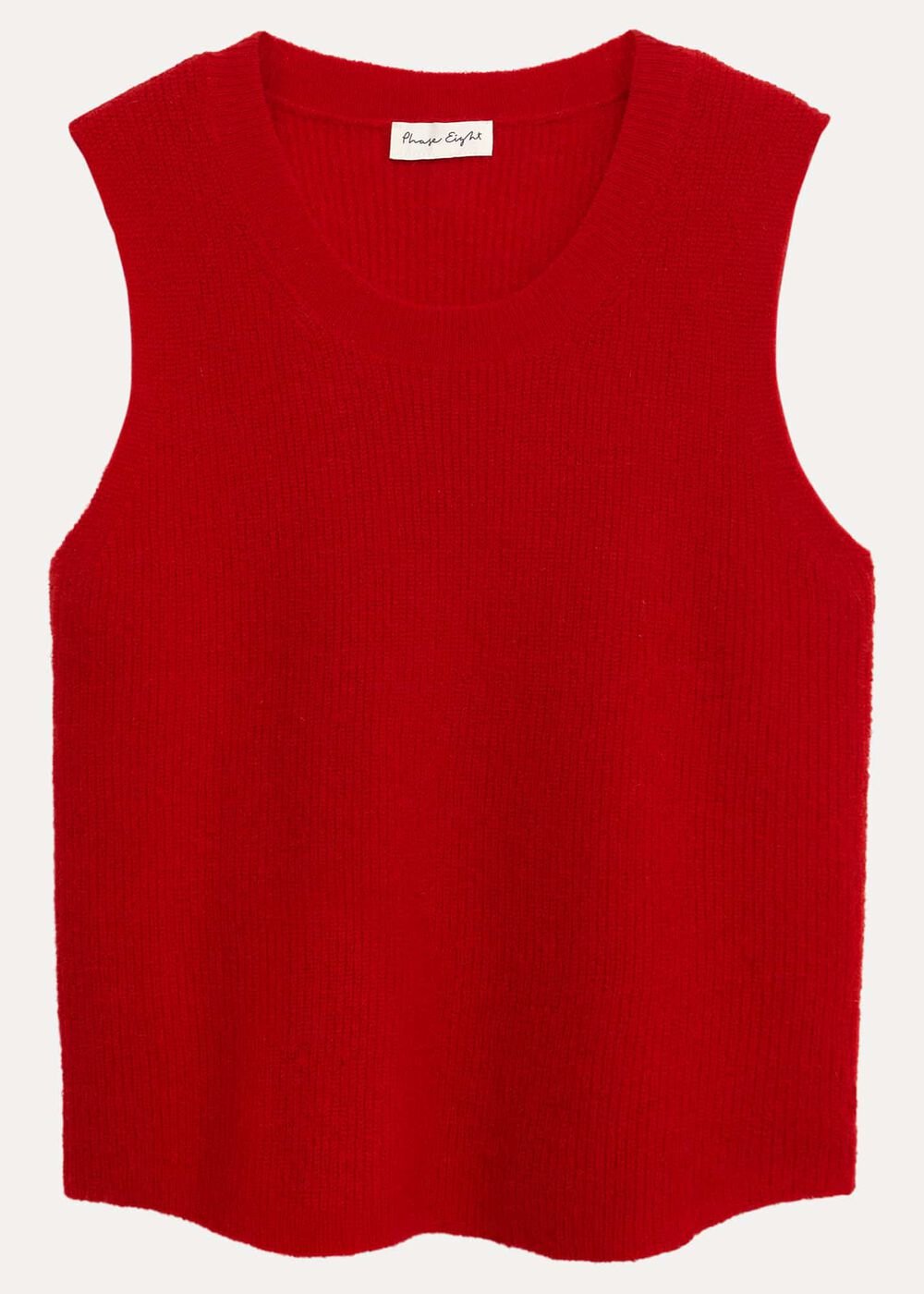 Daniella Mohair Knitted Tank - Red