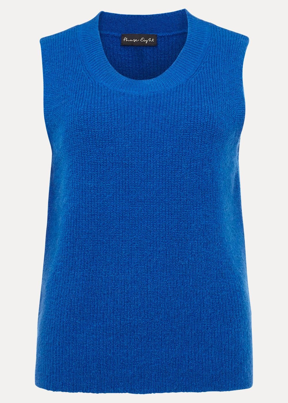 Daniella Mohair Knitted Tank - Blue