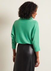 Salima Funnel Jumper - Green