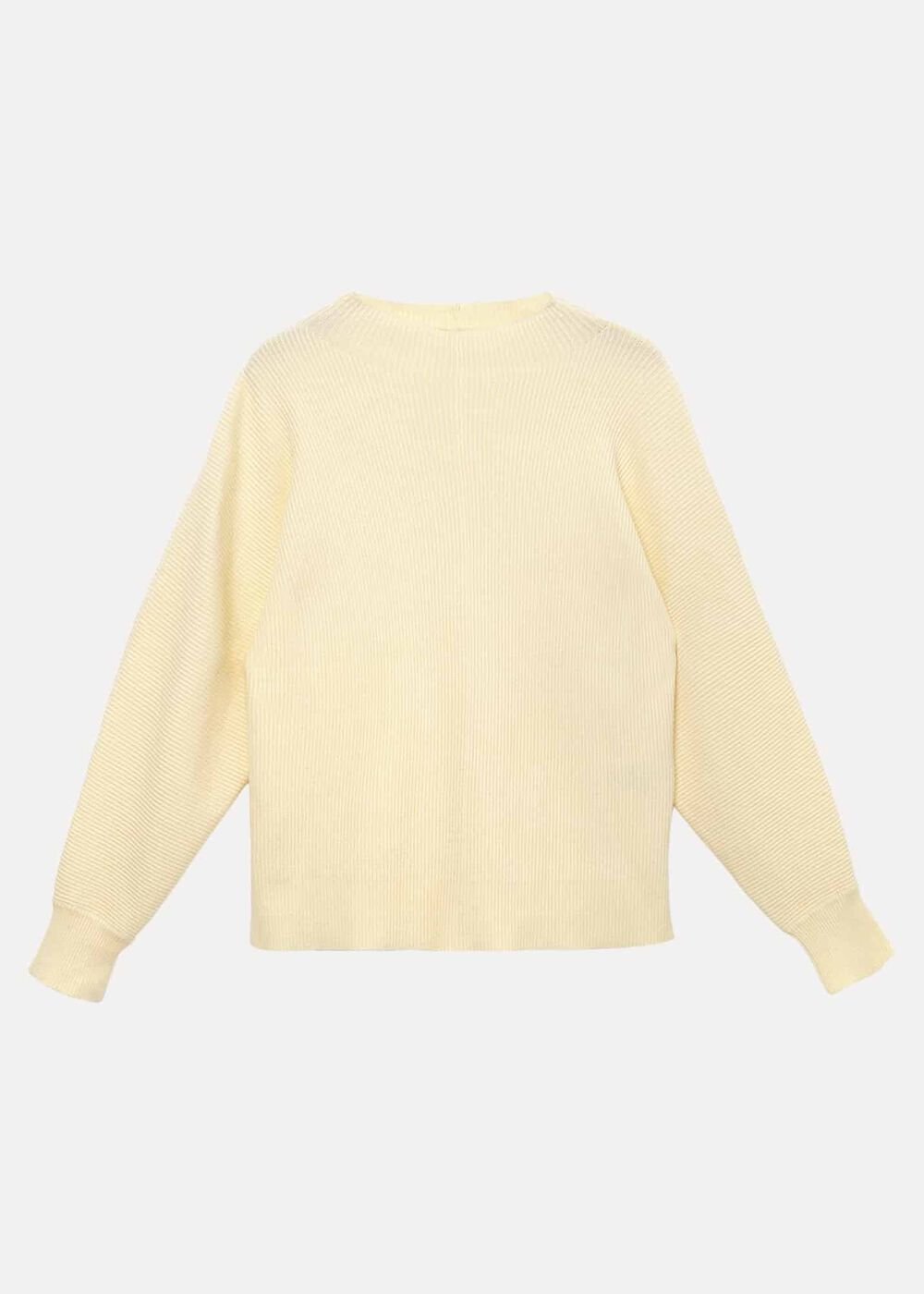 Hannah Funnel Neck Jumper - Yellow