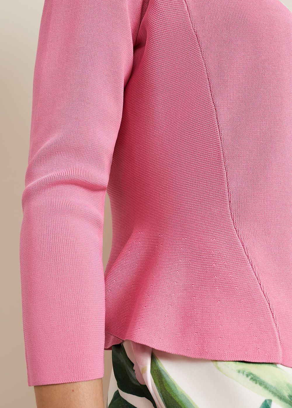 Salma Flared Hem Jacket - Pink