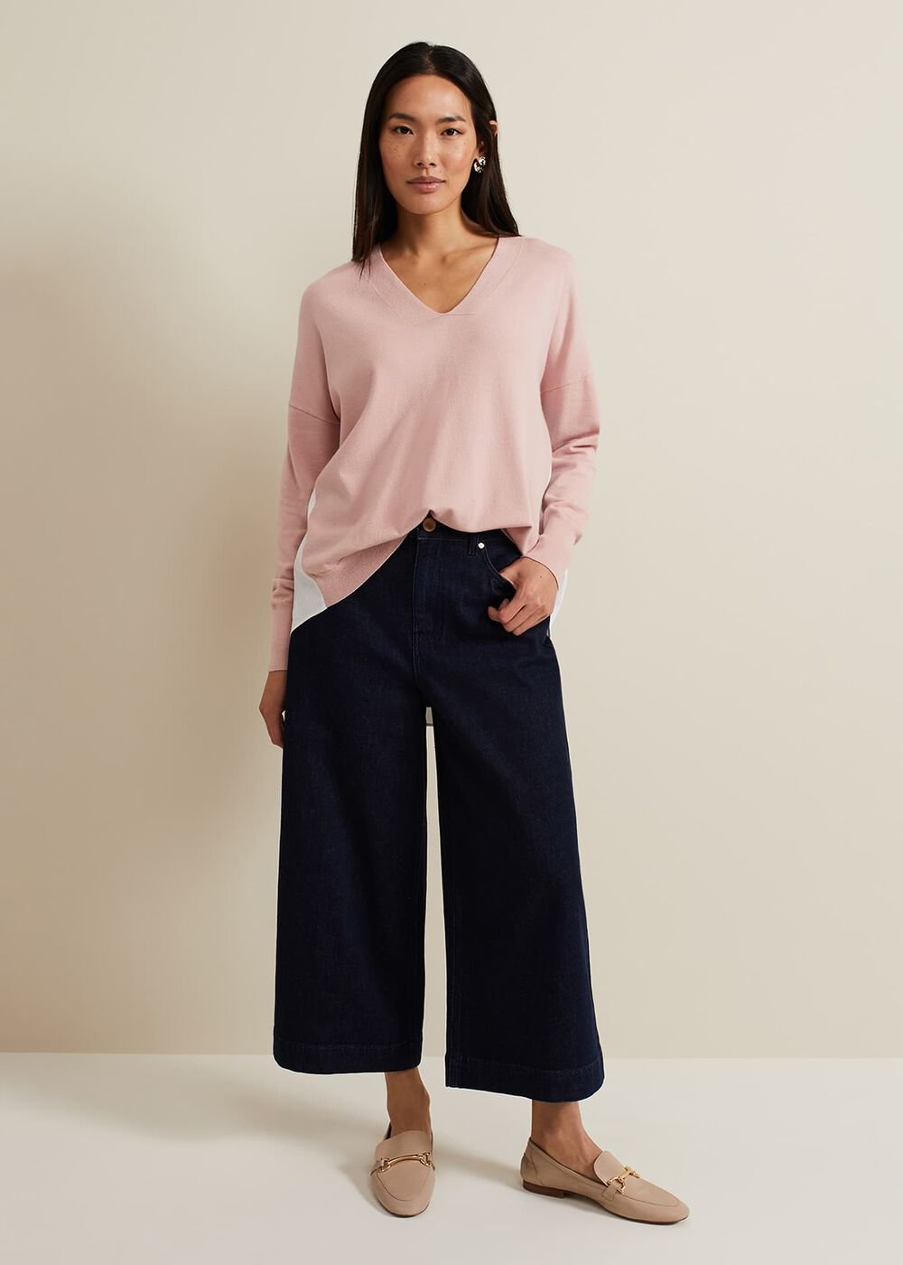 Kienna Woven Back Knit - Pink