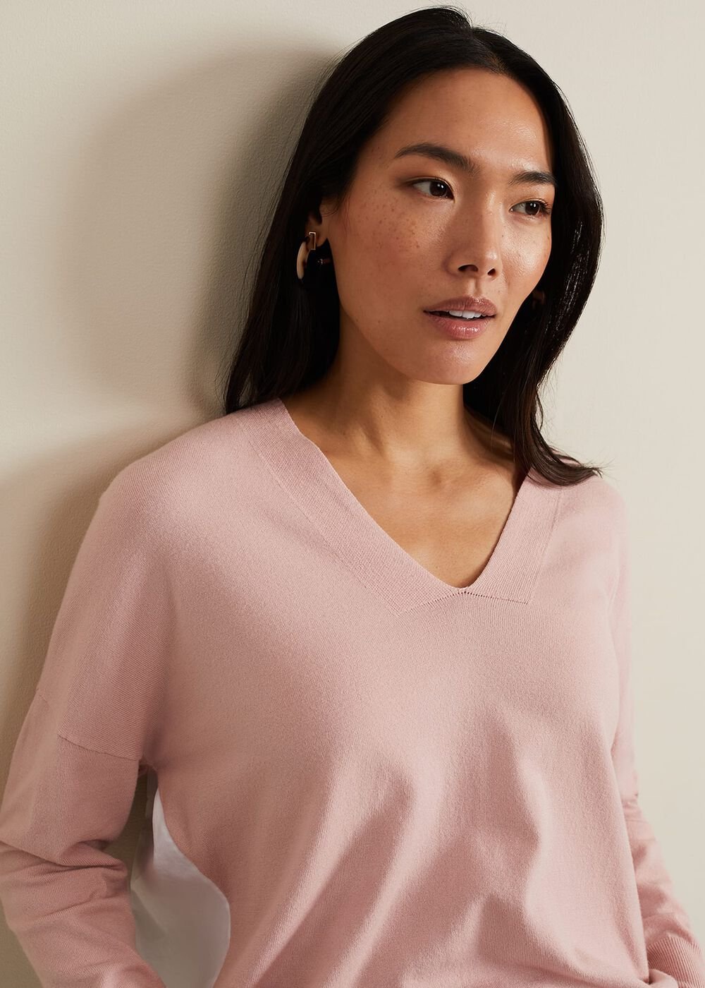Kienna Woven Back Knit - Pink