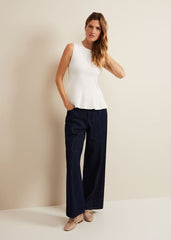 Maddie Pelum Compact Tank - Ivory