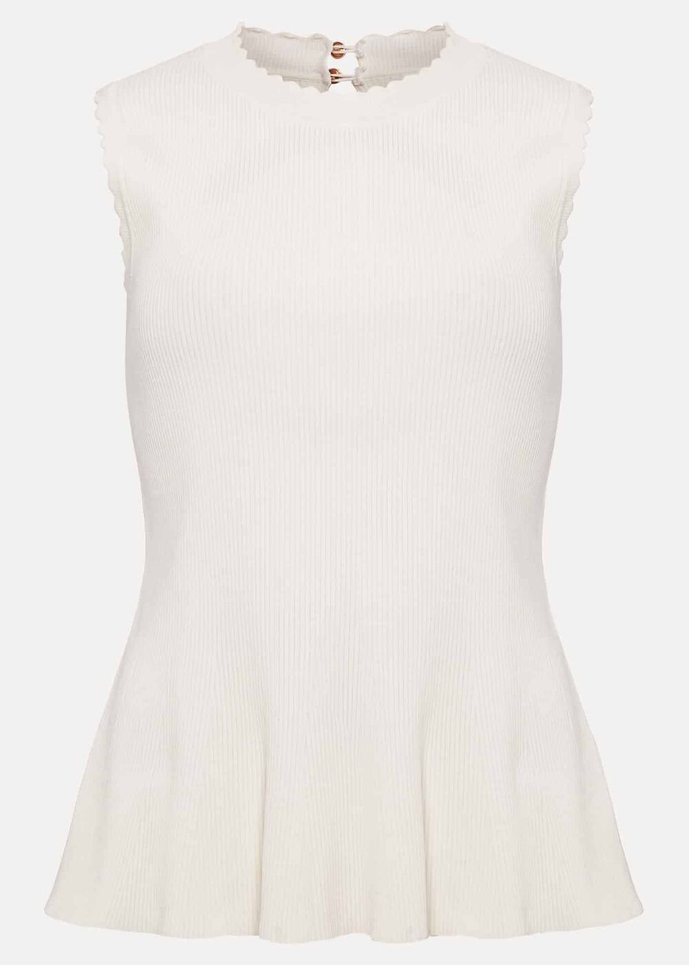 Maddie Pelum Compact Tank - Ivory