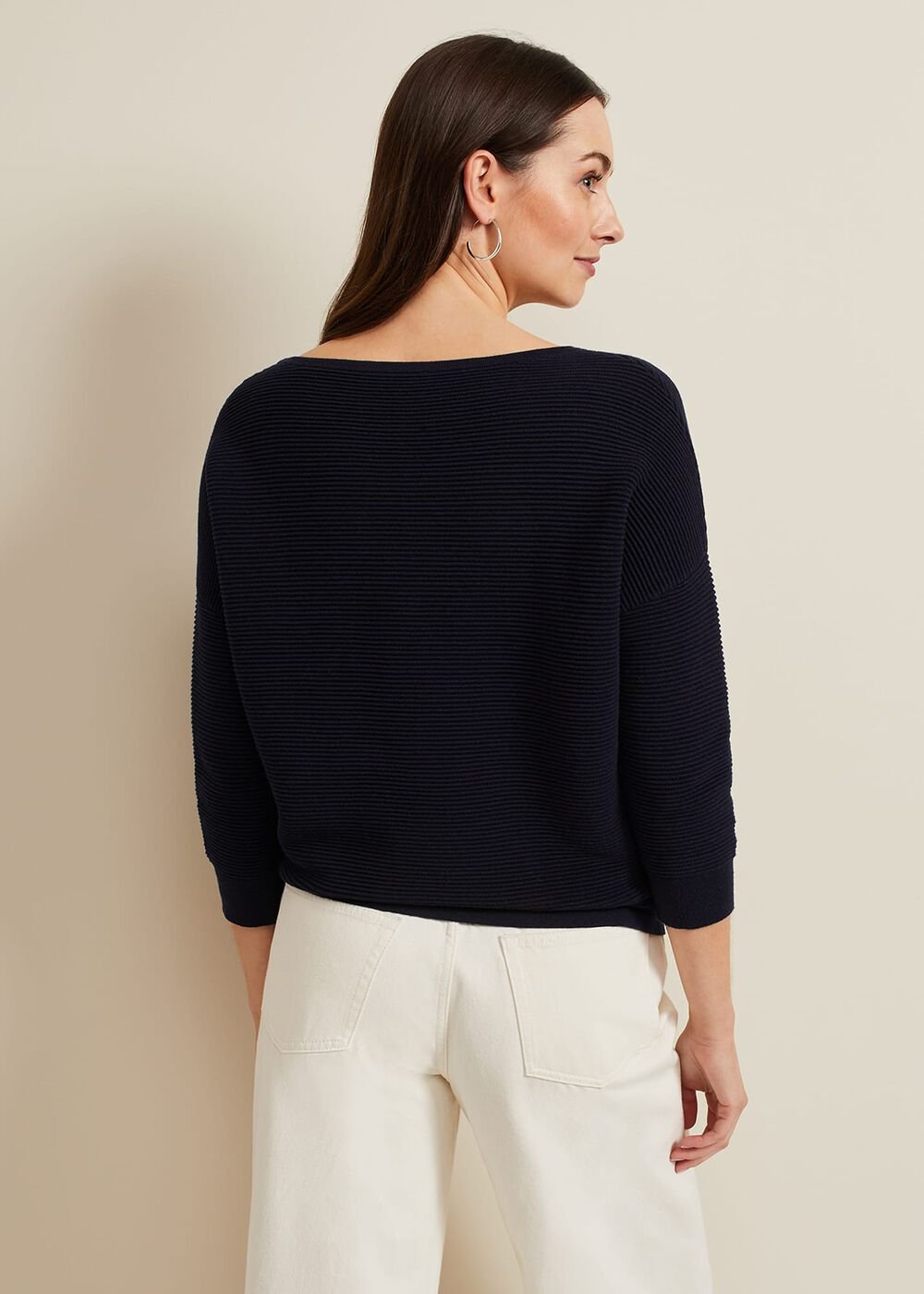 Nellie Ripple Jumper - Navy