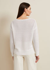 Annie Textured Jumper - Ivory