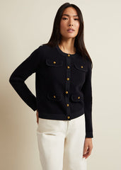 Libby Knitted Jacket - Navy