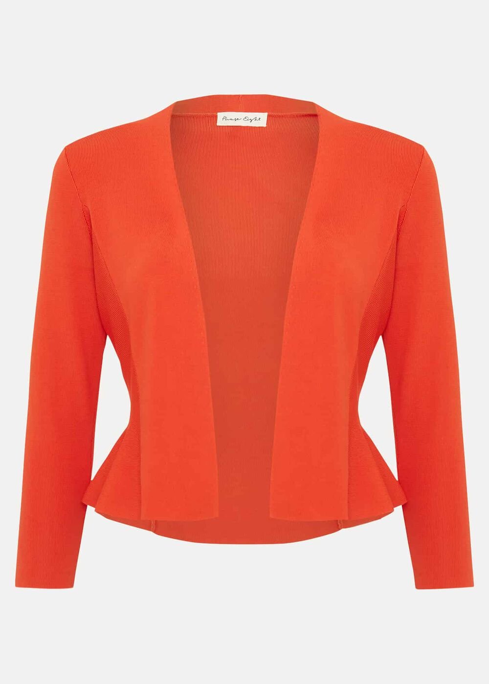Salma Flare Hem Knitted Jacket - Orange