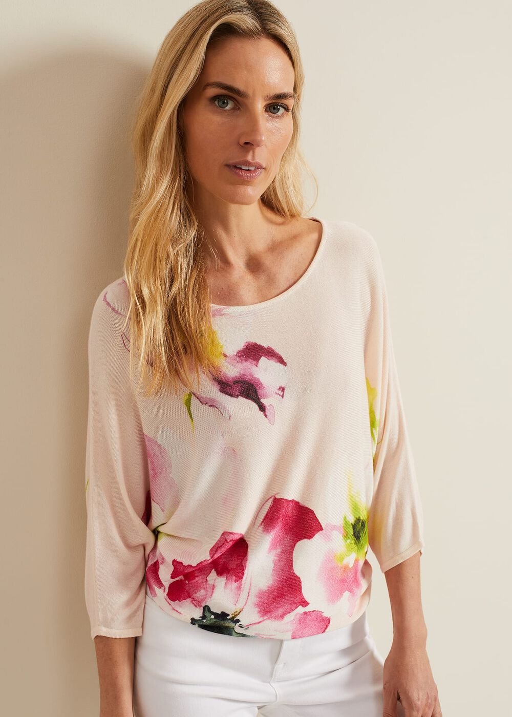 Erika Floral Placement Jumper - Multi-Coloured