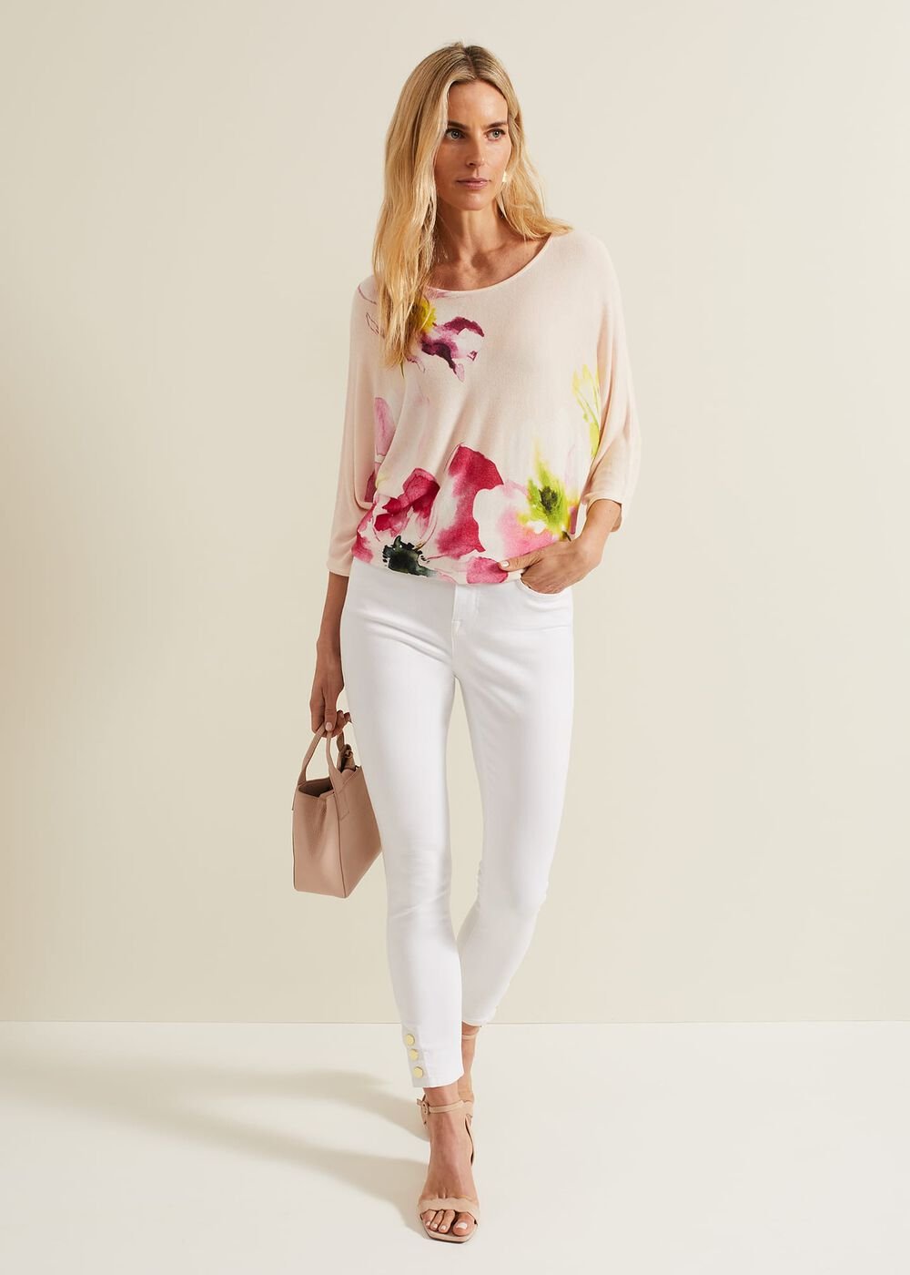 Erika Floral Placement Jumper - Multi-Coloured