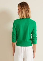 Robin Button Through Cardigan - Green