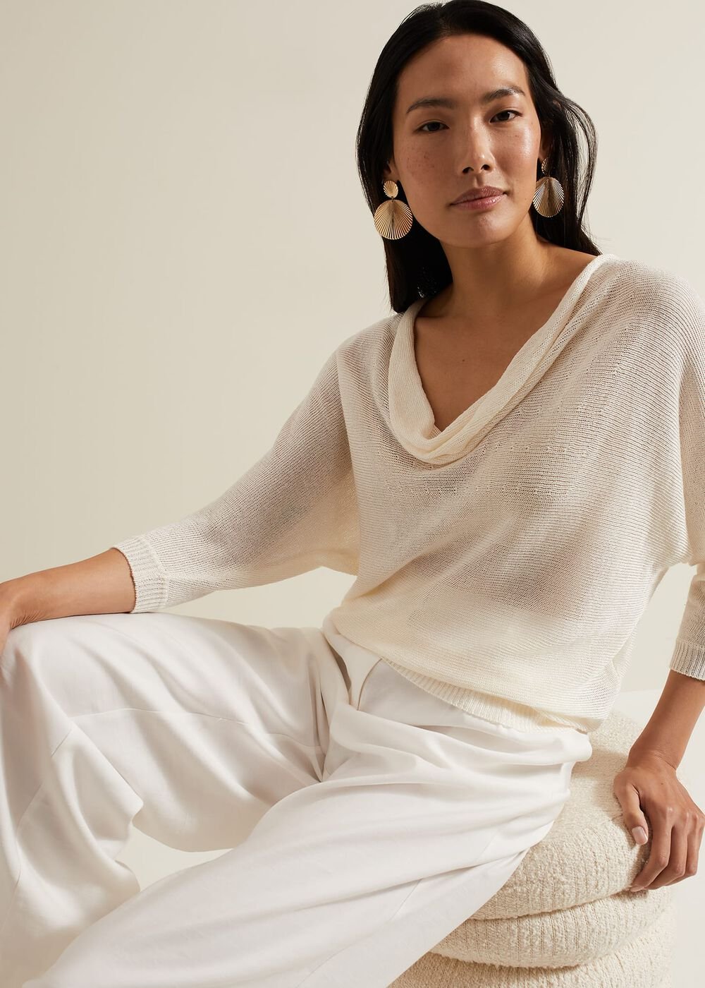 Malti Metallic Knit - Ivory