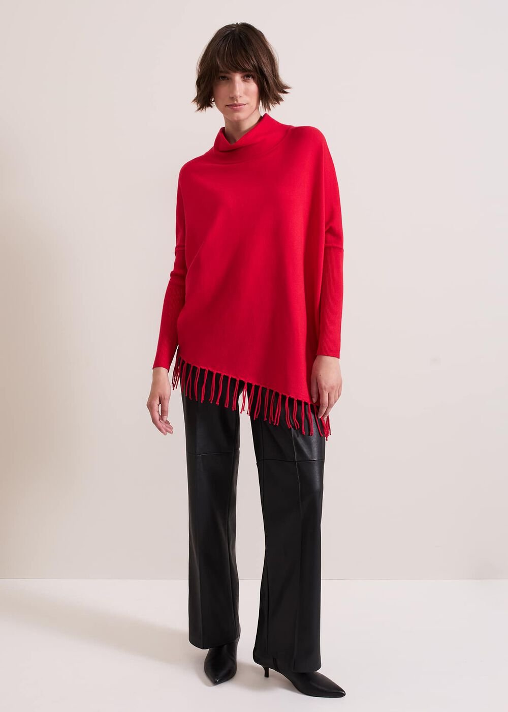 Athena Tassel Knit - Red