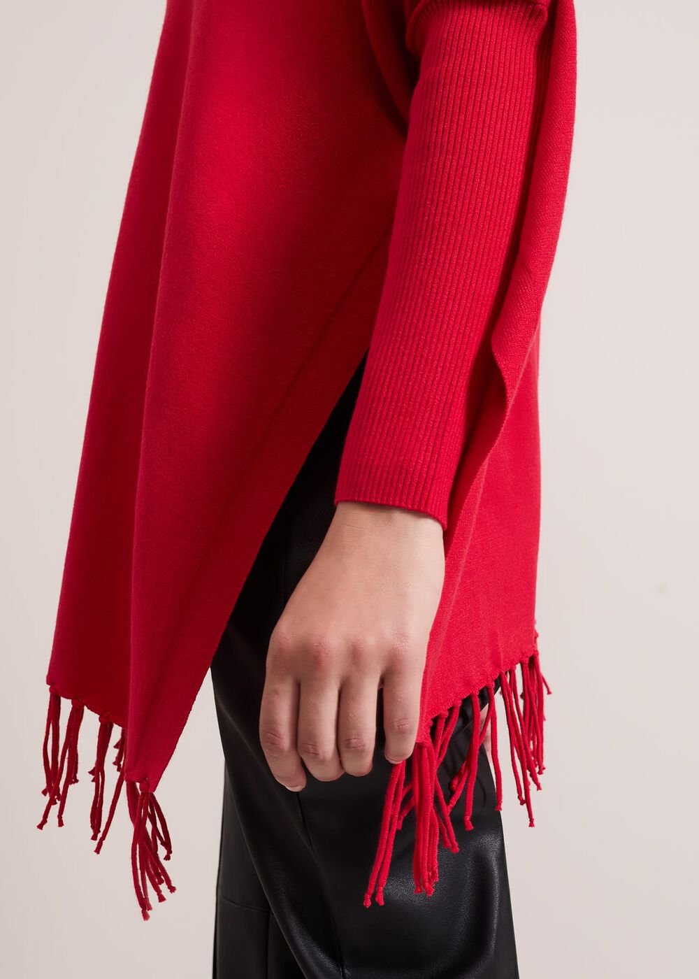 Athena Tassel Knit - Red