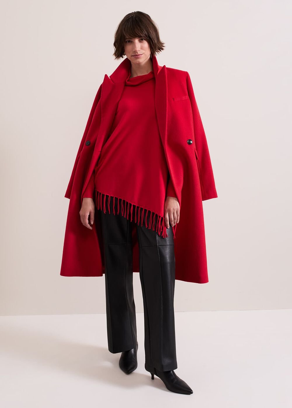 Athena Tassel Knit - Red
