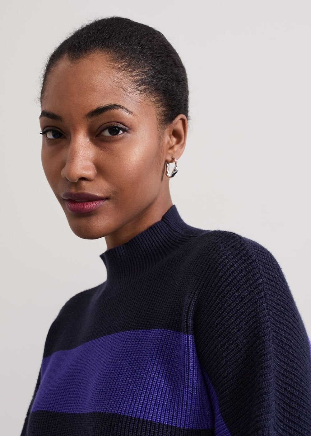 Sammi Stripe Jumper - Navy