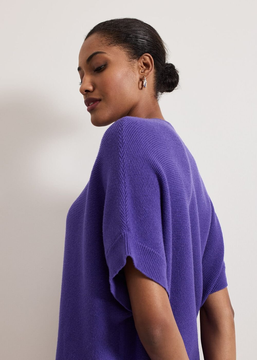 Grace Sleeveless Tabard Top - Purple