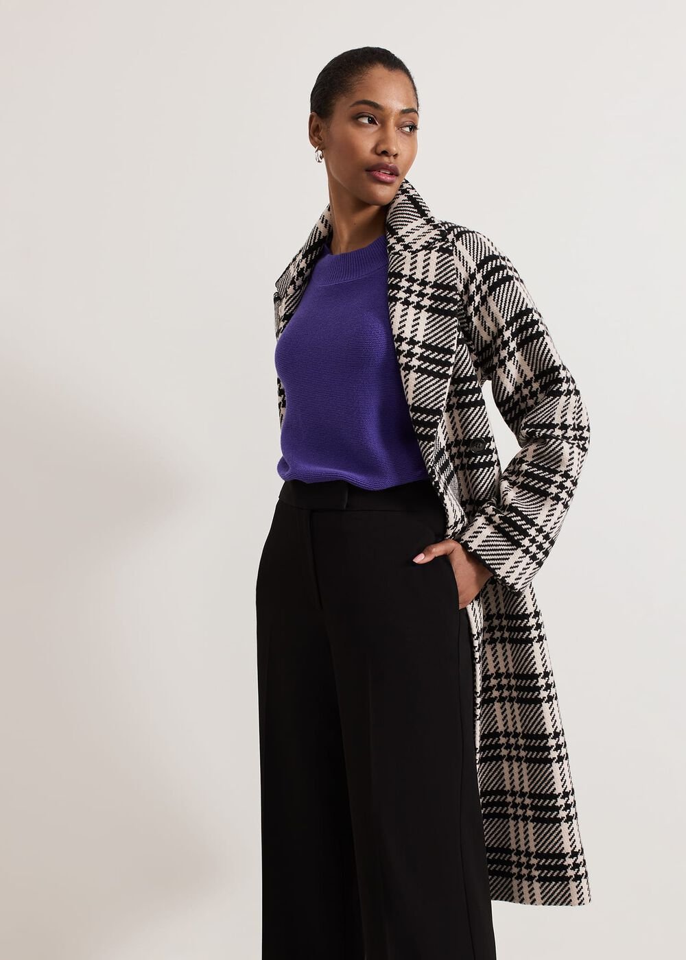 Grace Sleeveless Tabard Top - Purple