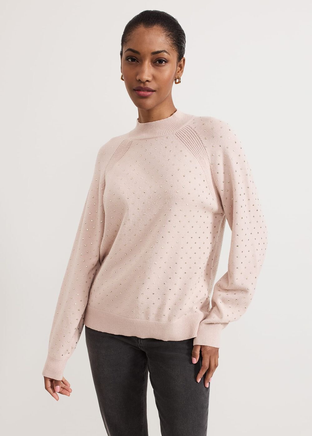 Tala Hotfix Knit Jumper - Pink