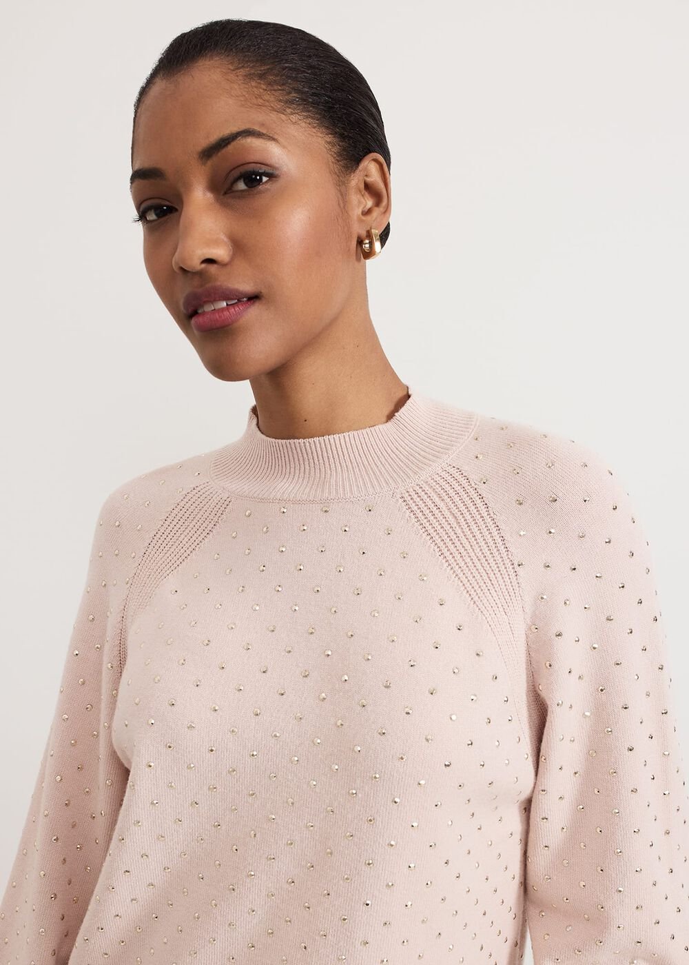 Tala Hotfix Knit Jumper - Pink
