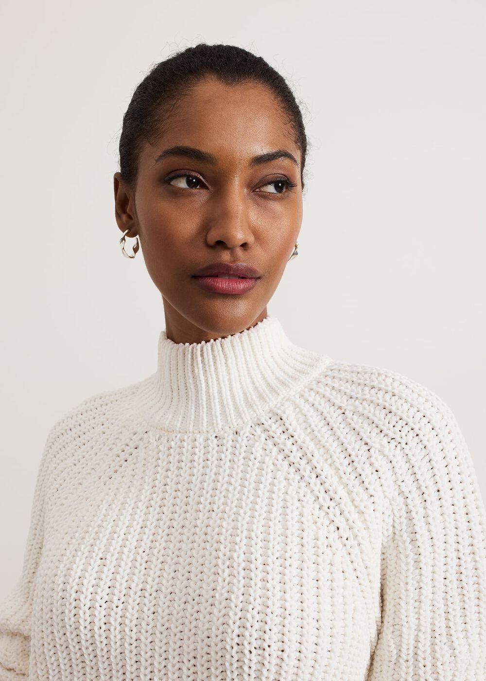 Reagan Chunky Chenille Jumper - Ivory