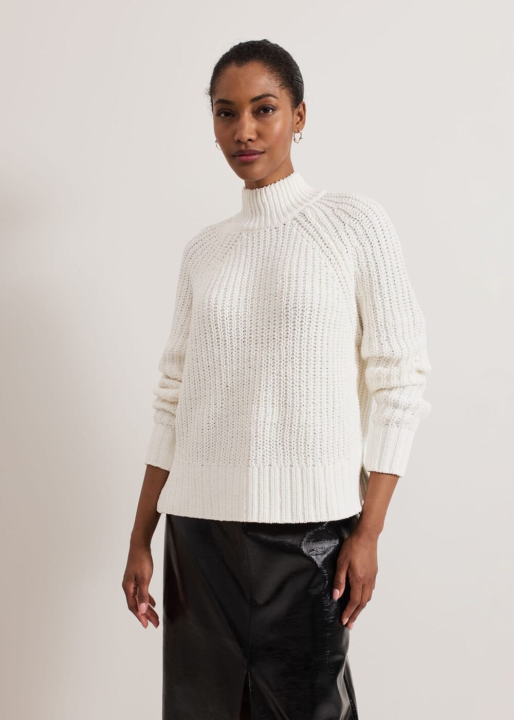 Reagan Chunky Chenille Jumper - Ivory