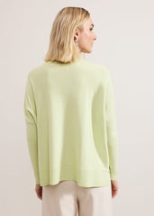 Kara Square Boxy Knit Top - Lime