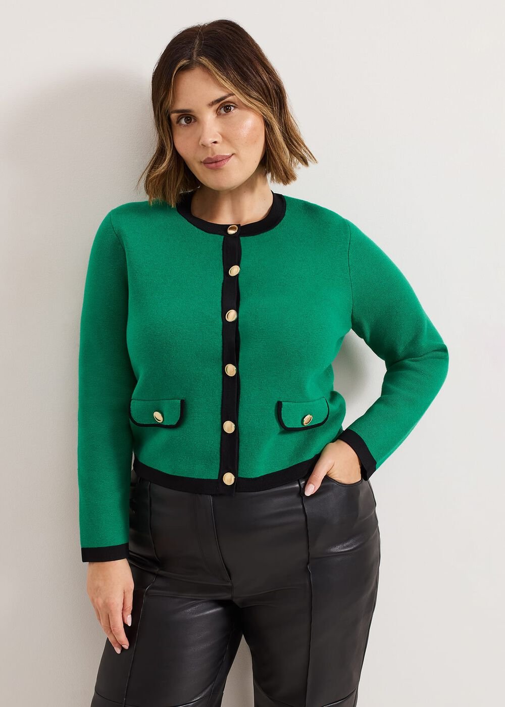 Taz Knitted Jacket - Green