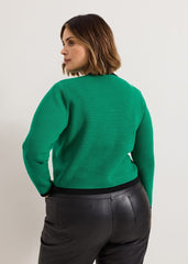 Taz Knitted Jacket - Green