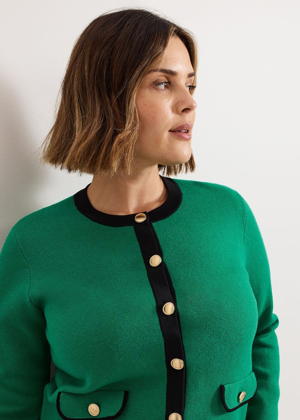 Taz Knitted Jacket - Green