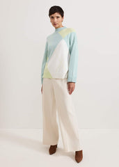 Darla Argyle Jumper - Light Green
