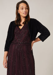 Fay Fluffy Bolero - Black