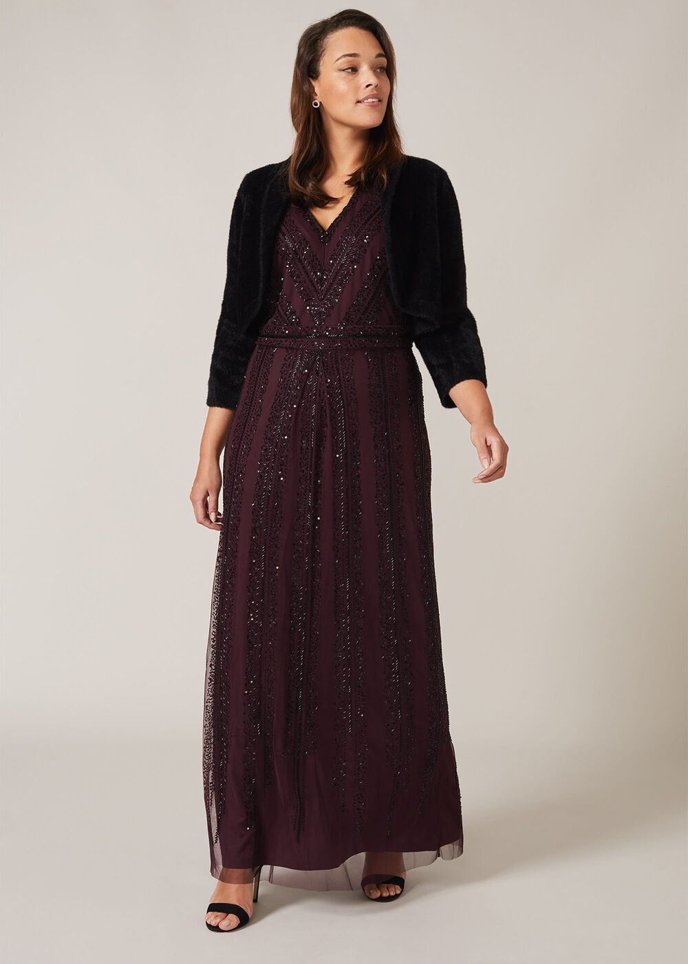 Fay Fluffy Bolero - Black